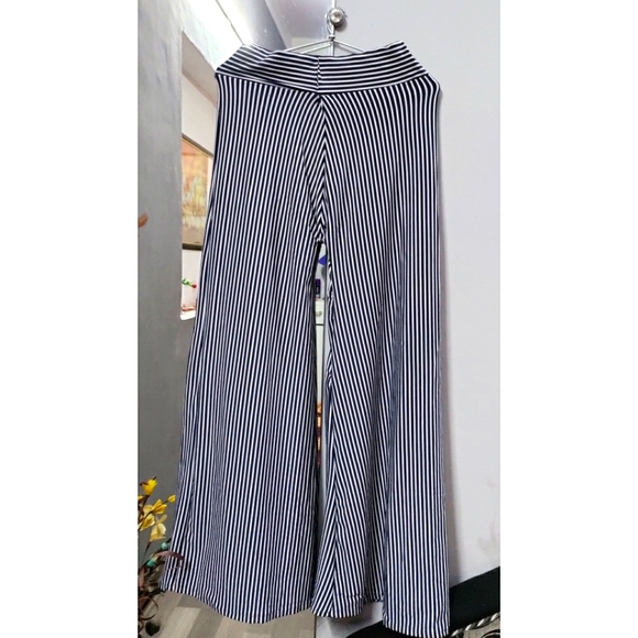 Pants - Stripped Plaazo high waisted